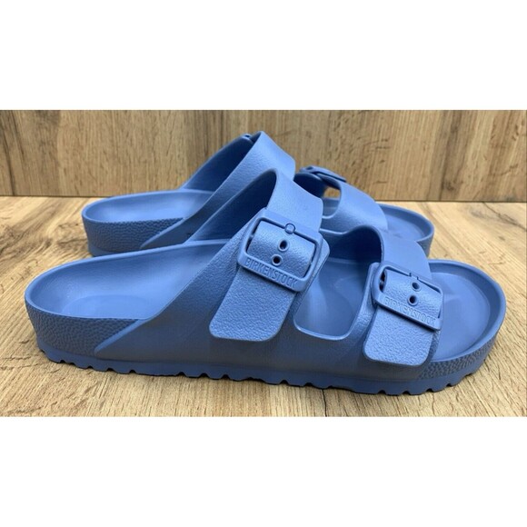 Birkenstock Arizona Sandals Men M8 Women L10 Sky Blue Authentic Made In Germany - Picture 2 of 16